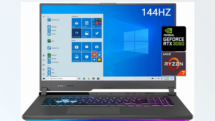 ASUS ROG Strix G17 Gaming Laptop, 17.3" 144 Hz FHD IPS, NVIDIA GeForce RTX 3060, AMD Ryzen 7 4800H, RGB Keyboard, VR-Ready, WiFi6, Bluetooth 5.1, USB-C, HDMI, Win 10, Gray (32GB RAM | 2TB PCIe SSD)