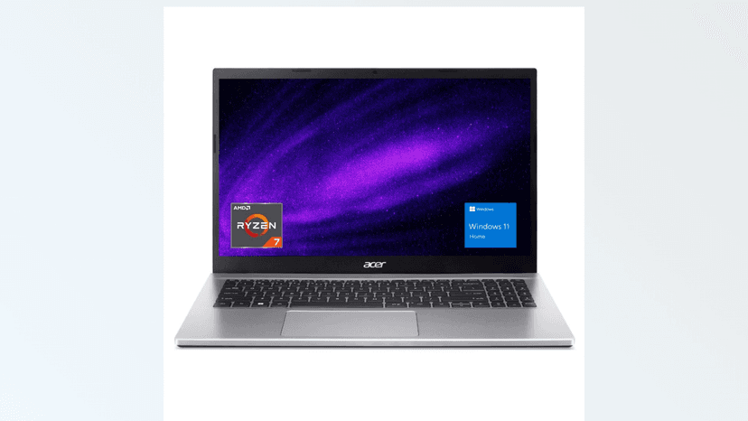 acer Aspire 15.6 FHD Ryzen 7 Laptop, AMD Ryzen 7 5700U, 32GB RAM, 1TB PCIe SSD, Numeric Keypad, TouchPad, Webcam, Wi-Fi 6, HDMI, RJ-45, Bluetooth, Windows 11 Home, Silver