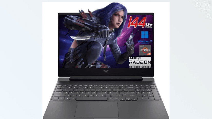 HP Victus 15.6" 144Hz FHD Gaming Laptop,AMD Ryzen 5 7535HS,16GB DDR5 RAM,512GB SSD,AMD Radeon RX 6550M,Beats RTX 2050,Backlit Keyboard,Windows11 Pro, Mica Silver