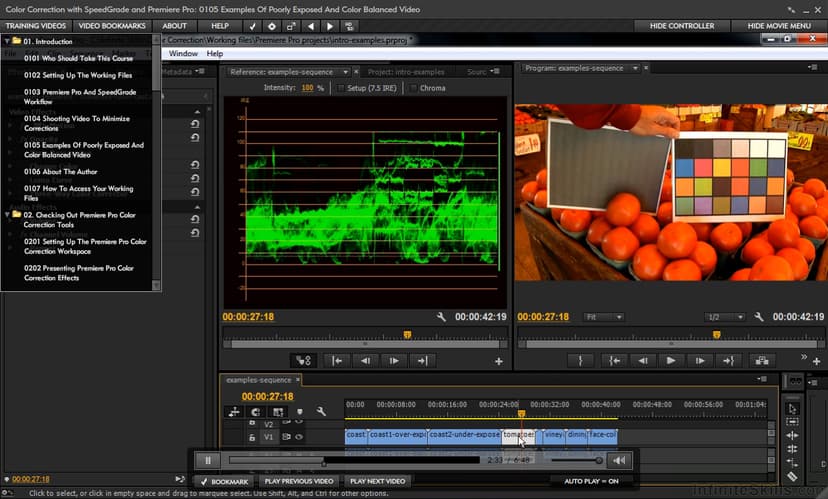 Color Correction with SpeedGrade and Premiere Pro [Online Code]