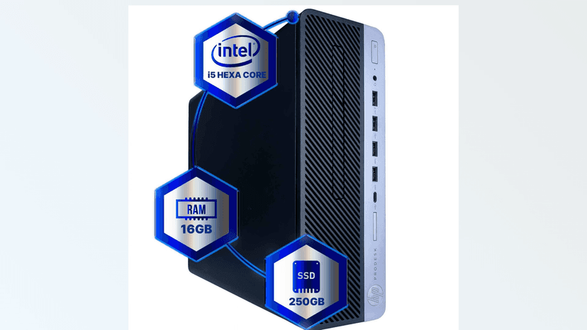 HP ProDesk 600G4 Desktop Computer | Hexa Core Intel i5 (3.2) | 16GB DDR4 RAM | 250GB SSD Solid State | Windows 11 Professional | Home or Office PC (Renewed)