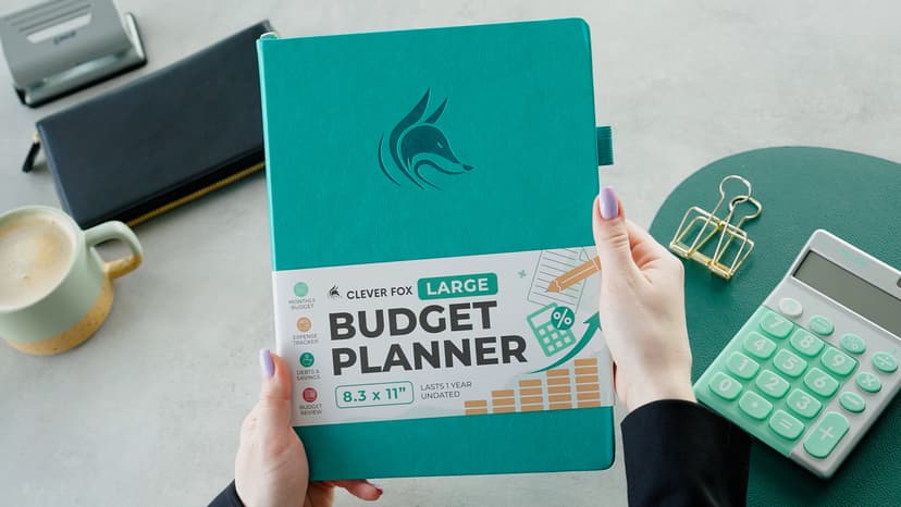 Clever Fox Budget Planner Large – Expense Tracker Notebook. Monthly Budgeting & Bill Organizer, Finance Logbook & Accounts Book, A4 (Dark Green)