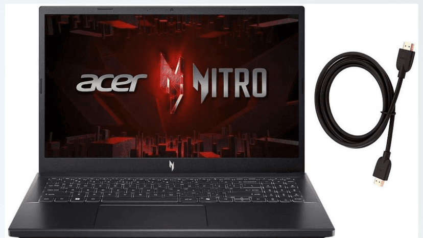 acer Nitro V 15.6" FHD 144Hz Gaming Laptop | Intel 10-Core i7-13620H | NVIDIA GeForce RTX 4060|Backlit | Black | 32GB RAM DDR5 | 512GB SSD | Windows 11 Home |Bundle with HDMI Cable