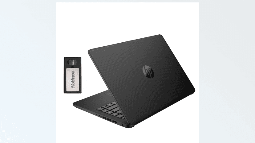 HP Stream 14" HD BrightView Laptop, Intel Celeron N4120, 16GB RAM, 288GB Storage (128GB eMMC + 160GB Docking Station Set), Intel UHD Graphics, 720p Webcam, Wi-Fi, 1 Year Office 365, Win 11 S, Black