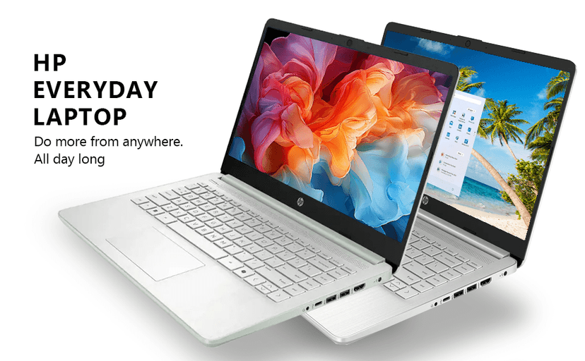HP Student Business Laptop Computer - w/Microsoft Office Lifetime & External DVD Drive • 16GB RAM • 128GB UFS & 256GB Extend Micro SD • Intel 4-Core Processor • HD Display • Win11 Pro(Silver)