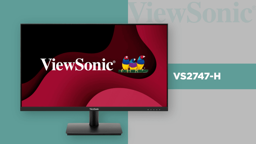 ViewSonic VS2747-H 27 Inch 1080p IPS Monitor with 100Hz, Variable Refresh Rate, Thin Bezels, Eye Care, HDMI, VGA