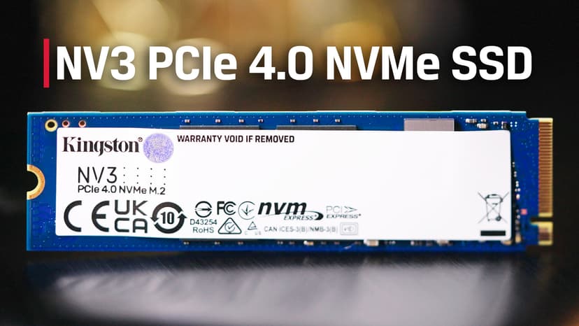 Kingston NV3 1TB M.2 2280 NVMe SSD | PCIe 4.0 Gen 4x4 | Up to 6000 MB/s | SNV3S/1000G