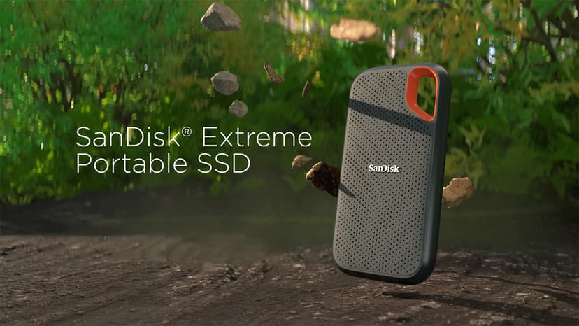 SanDisk 8TB Extreme Portable SSD - Up to 1050MB/s, USB-C, USB 3.2 Gen 2, IP65 Water and Dust Resistance, Updated Firmware - External Solid State Drive - SDSSDE61-8T00-G25