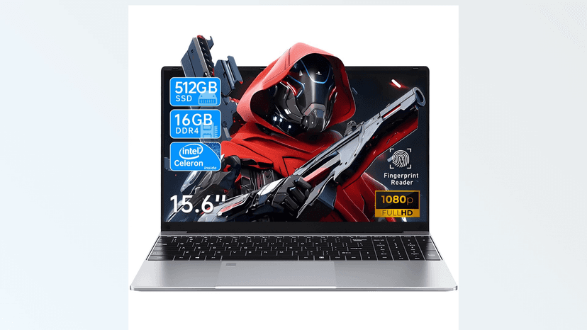 Gaming Laptop,15.6 Inch Laptop Computer,16GB RAM 512GB SSD,N5095 4C/4T Processor(up to 2.9Ghz),UHD Graphics,15.6” FHD 1920 * 1080 Display,WiFi 5,BT5.0,Backlit Keyboard,Fingerprint Unlock