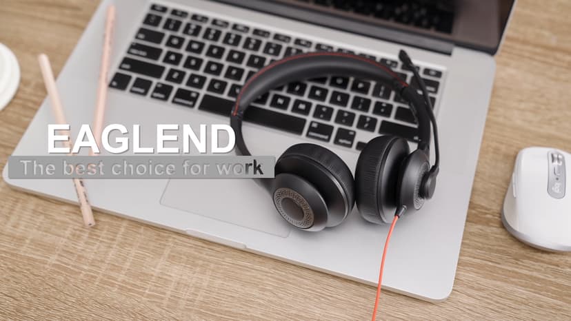 USB Headset with Mic for PC, On-Ear Computer Laptop Headphones with Noise Cancelling Microphone in-line Control for Home Office Online Class Skype Zoom (USB+3.5mm, Black)