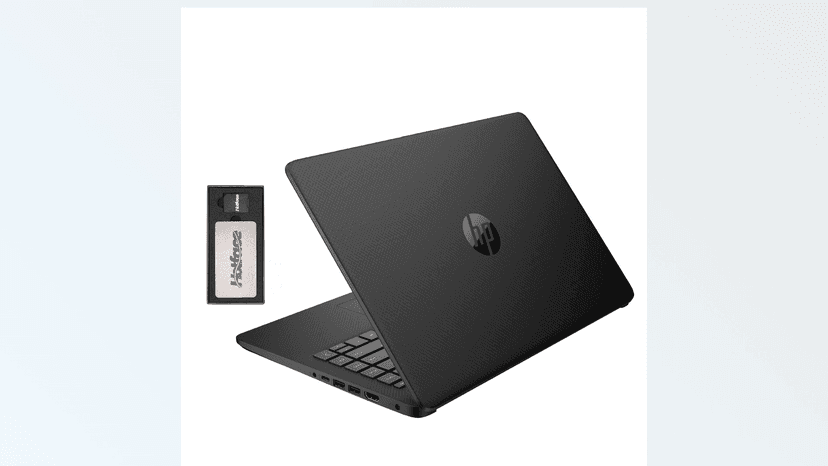 HP Stream 14" HD BrightView Laptop, Intel Celeron N4120, 16GB RAM, 288GB Storage (128GB eMMC + 160GB SSD Docking Station Set), Intel UHD Graphics, HD Webcam, Wi-Fi, 1 Year Office 365, Win 11 S, Black