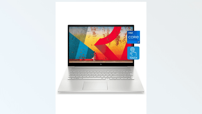 HP Envy 17 Laptop, 11th Gen Intel Core i7-1165G7, 12 GB RAM, 1 TB SATA Hard Drive & 256 GB SSD Storage, 17.3-inch Full HD IPS Touchscreen, Windows 10 Home, HD Webcam, Audio by B&O (17-cg1010nr, 2021)