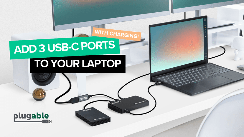 Plugable Thunderbolt 4 Hub | 60W Laptop Charging | 3X Thunderbolt 4 Ports | Dual 4K/Single 8K Displays | USB4 Compatibility - TBT4-HUB3C
