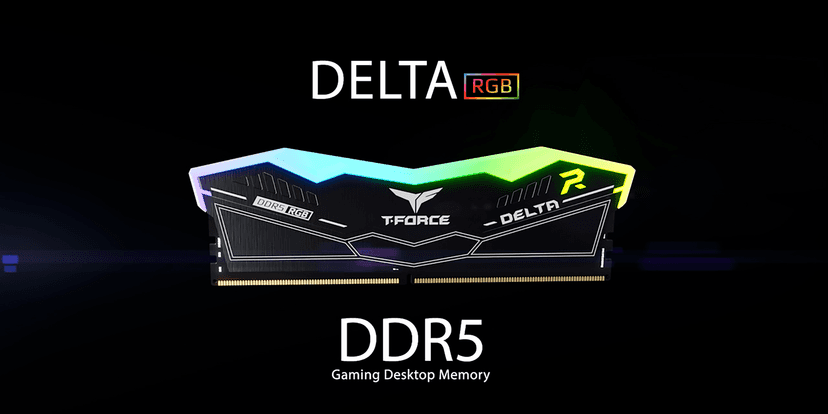 TEAMGROUP T-Force Delta RGB DDR5 Ram 32GB (2x16GB) 6000MHz PC5-48000 CL30 Intel XMP 3.0 & AMD Expo Compatible Desktop Memory Module Ram White FF4D532G6000HC30DC01