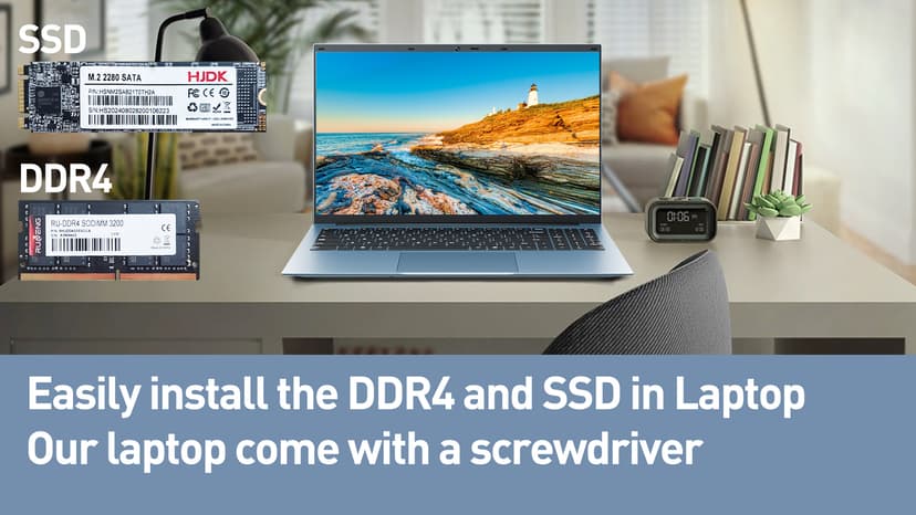 Naclud 15.6 Inch Laptops, 20GB RAM 128GB EMMC+1024GB SSD, Gray | Laptop Computer, Celeron N5095 Quad-Core, Windows 11 Computers, 7000mAh, WiFi 6, BT5.2, USB 3.2 * 3, HDMI, Type-C