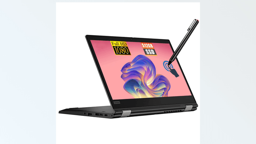 Lenovo ThinkPad L13 Yoga 2 in113.3 FHD Touchscreen Laptop, Core i5-10310 up to 4.4GHz, 16GB DDR4 RAM, 512GB SSD, Stylus Pen, WiFi, Win10 Pro (Renewed)