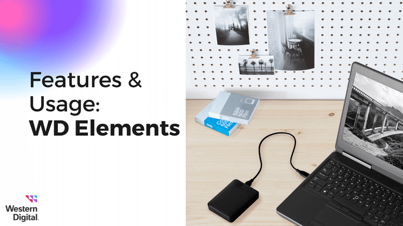 WD 2TB Elements Portable External Hard Drive for Windows, USB 3.2 Gen 1/USB 3.0 for PC & Mac, Plug and Play Ready - WDBU6Y0020BBK-WESN