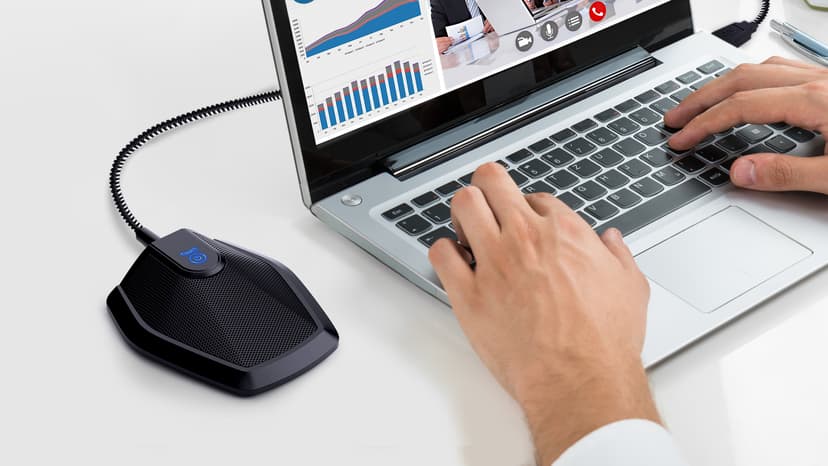 TONOR Conference USB Microphone, Omnidirectional Condenser PC Mic for Video Conference, Recording, Skype, Online Class, Court Reporter, Plug & Play Compatible with Mac OS X Windows PC Compute, G11