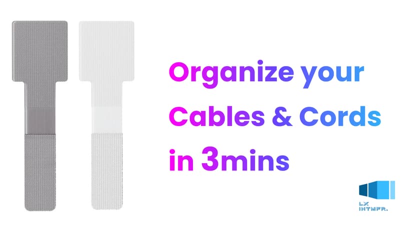 Hook and Loop Cable Ties, Self Adhesive Hook and Loop Cable Straps, Sticky-back Cord Organizer, Cable Clip, Household & Office Essentials, 40Pcs per Pack