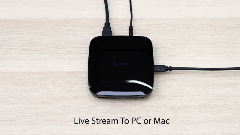ClearClick 4K HD Video Capture Box 2.0 (Second Generation) - Record Audio and Video from 4K HDMI Sources [Content-Protected Sources Not Supported] - Saves onto USB Flash Drive or MicroSD Card