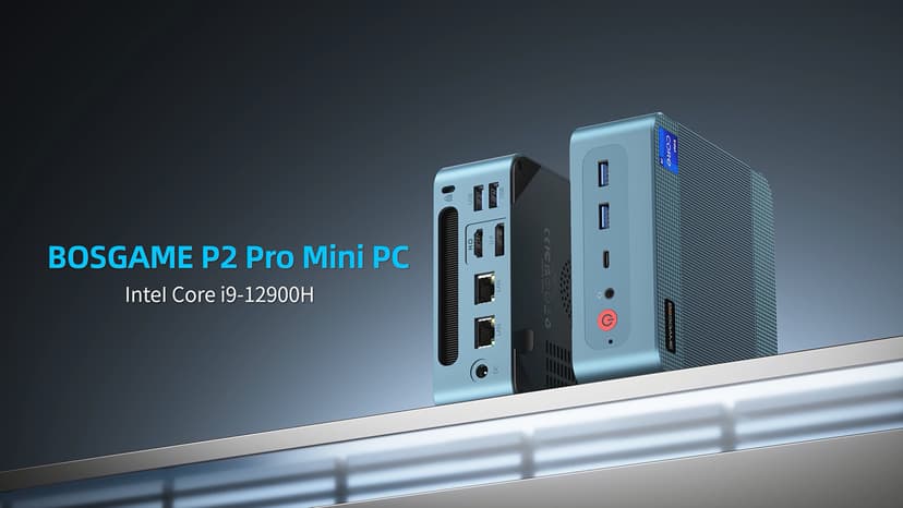 Mini PC Intel Core i9 12900H(14C/20T, up 5.0 GHz), 32GB DDR5 RAM 1TB PCIe SSD, Mini Desktop Computer Dual 2.5GbE/4x USB3.2/HDMI/DP/Thunderbolt 4