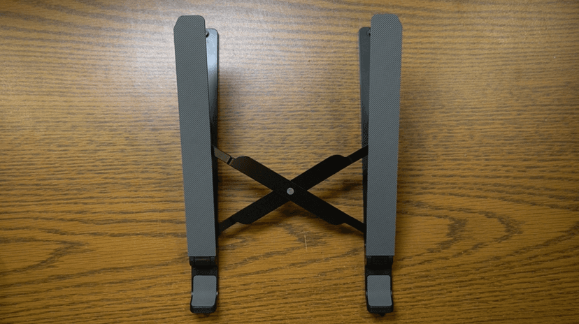 Laptop Stand for Desk, Adjustable Laptop Riser ABS+Silicone Foldable Portable Notebook Holder, Ventilated Cooling Notebook Mount Computer Stand for 10-15.6” Laptops,Tablets-Black