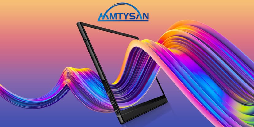 Portable Monitor, 15.6'' FHD 1080P Portable Laptop Monitor USB C HDMI Second External Monitor for Laptop, Desktop, Tablet, Phones, PS4/5, Xbox, Switch, Dual Speaker with Protective Case
