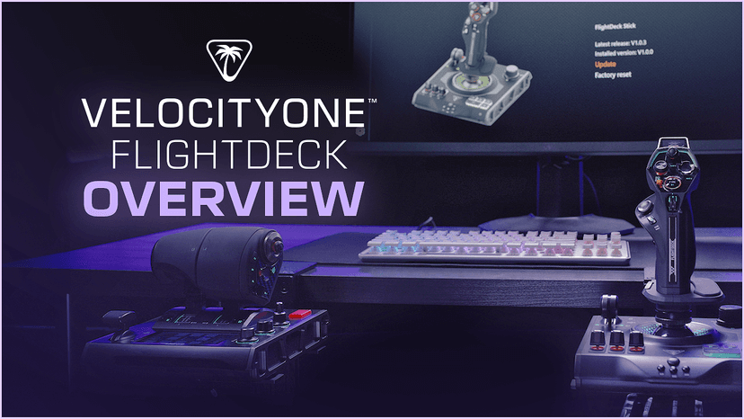 Turtle Beach VelocityOne Flightdeck Universal HOTAS Simulation System Joystick & Throttle for Air & Space Combat Simulation For Windows 10 & 11 PCs – Touch Display & Buttons, 139 Programmable Controls