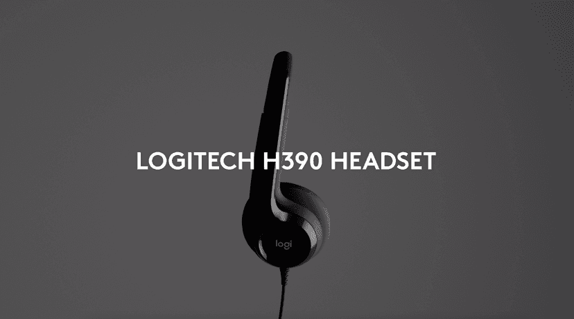 Logitech H390 Wired Headset for PC/Laptop, Stereo Headphones with Noise Cancelling Microphone, USB-A, In-Line Controls, Works with Chromebook