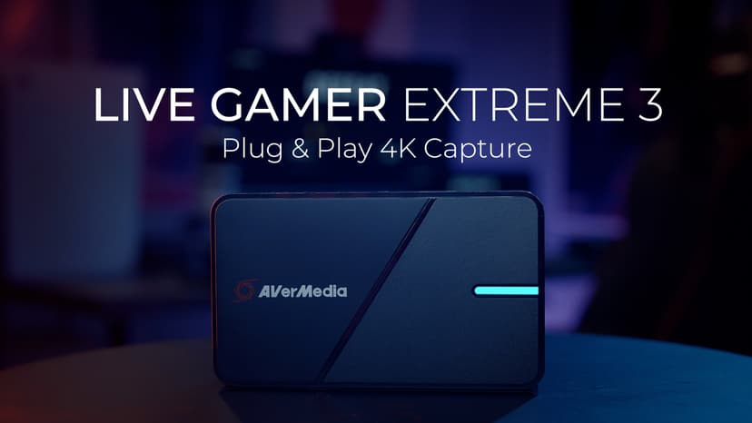 AVerMedia 4K Capture Card for Streaming,1440p120 Video Capture Device for PS5/Pro, Xbox Series X/S, Nintendo Switch, PC, compatible with Twitch, OBS, Windows, Mac - GC551G2 Live Gamer Extreme 3