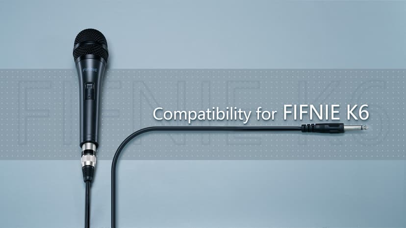 Fifine Karaoke Microphone, Dynamic Vocal Microphone for Speaker, 6.35MM Wired Handheld Mic with On and Off Switch and14.8ft Detachable Cable-K6