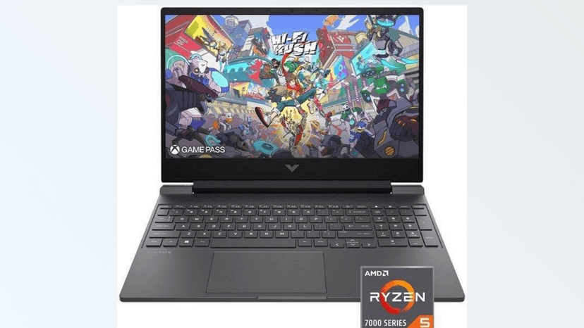 HP Victus 15.6" FHD 144HZ Gaming Laptop | AMD Ryzen 5-7535HS (Beat i7-11800H) | AMD Radeon RX 6550M|Backlit Keyboard| 8GB RAM DDR5 | 512GB SSD | Windows 11 Home | Bundle with USB 3.0 Hub