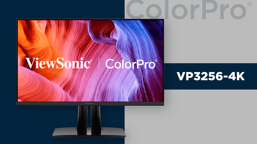 ViewSonic VP3256-4K 32 Inch 4K UHD IPS Ergonomic Monitor with Ultra-Thin Bezels, Color Accuracy, Pantone Validated, 60W USB C