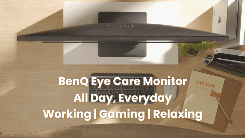 BenQ GW2490 24" Computer Monitor 100Hz FHD 1920x1080p IPS Eye-Care Tech VESA Mount Thin Bezel Low Blue Light Adaptive Brightness Wall Mount Built-in Speakers DisplayPort HDMI Port2