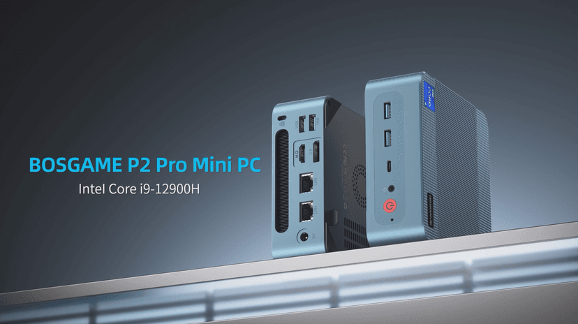 Mini PC P2 Pro, Intel i9 12900H(14C/20T, up to 5.0 GHz) Thunderbolt 4 Mini Computers, 32GB DDR5, Dual Channel RAM, 1TB PCIe 4.0 NVMe SSD, Dual 2.5G LAN, WiFi 6E/BT5.2