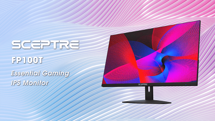 Sceptre 27-inch IPS Eye Care Monitor 100Hz DisplayPort HDMI and USB-C 100% sRGB Build-in Speakers, Machine Black 2024 (E275W-FP100T)