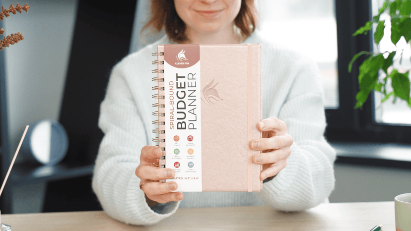 Clever Fox Budget Planner Spiral – Expense Tracker Notebook – Monthly Budgeting Organizer, Finance Logbook & Accounts Book to Control Your Money – Undated Bill Tracker, 6.3x8.4” - Brown