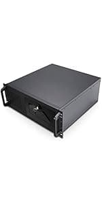 Rosewill 4U Server Chassis Hot Swap HDD 12 Bay Rack Mount Server Case, Support 12x 3.5 HDD Bays E-ATX Board, Rackmount Server Case Include Front 3X 120mm Fans Rear 2X 80mm Fans, 25" Deep RSV-L4412U
