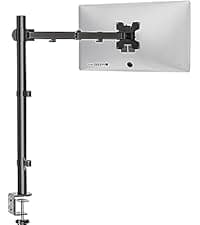 WALI Dual Monitor Desk Mount, Monitor Stand for 2 Monitors Up to 27inch, Dual Monitor Mount Max 22lbs for Home, Office, School (M002), Black