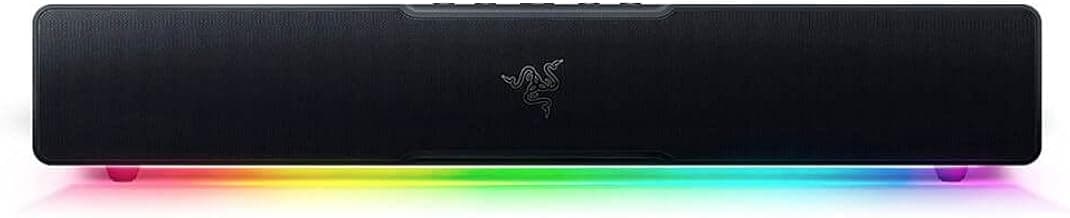 Razer Leviathan V2 X PC Soundbar with Full-Range Drivers - Compact Design - Chroma RGB - USB Type C Power and Audio Delivery - Bluetooth 5.0 - for PC, Laptop, Smartphones, Tablets & Nintendo Switch