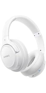 Bluetooth Headphones Over Ear,BERIBES 65H Playtime and 6 EQ Music Modes Wireless with Microphone,HiFi Stereo Foldable Lightweight Headset, Deep Bass for Home Office Outdoors Etc(Orange Red) (202A)