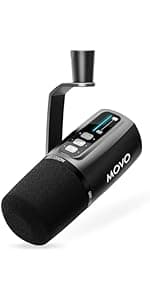 Movo M1 USB Lavalier Lapel Clip-on Omnidirectional Computer Microphone for Laptop, PC and Mac, Perfect Podcasting, Gaming, Streaming and Desktop Mic (20-Foot Cord)
