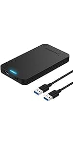 SABRENT USB 3.0 to SATA External Hard Drive Lay-Flat Docking Station for 2.5 or 3.5in HDD, SSD [Support UASP] (EC-DFLT)