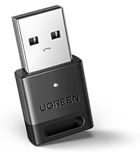 UGREEN USB Bluetooth Adapter for PC, Bluetooth 6.0 Dongle Receiver EDR & BLE, Plug & Play for Windows 11/10/8.1, for Headphone/Keyboard/Mouse/Speakers/Printer