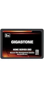 Gigastone 2TB NAS SSD Drive (4-Pack) 24/7 Durable TLC High Endurance RAID Data Storage Network Attached Storage 2.5" SATA Internal Solid State Hard Drives