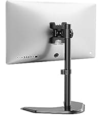 WALI Dual Monitor Desk Mount, Monitor Stand for 2 Monitors Up to 27inch, Dual Monitor Mount Max 22lbs for Home, Office, School (M002), Black