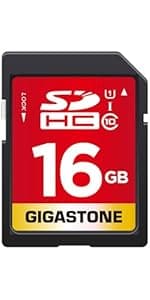 GIGASTONE 32GB 5-Pack SD Card UHS-I U1 Class 10 SDHC Memory Card High-Speed Full HD Video Compatible with Canon Nikon Sony Digital Camera, SPYPOINT TACTACAM WOSPORTS Trail Camera, with 5 Mini Cases