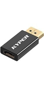 Kyper USKyper-45BT 1 Pack USB Bluetooth Adapter, 5.3 BT Adapter for PC, Plug & Play for Windows 11/10/8.1, Bluetooth Receiver & Transmitter for Keyboard/Mouse/Headphone/Speakers/Printer (1)