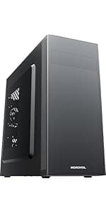 PC Case Pre-Install 4 RGB Fans, ATX Gaming Computer Case with Diamond-Shaped Mesh Front & Tempered Glass Side Panel, USB 3.0 Airflow Mid Tower case,621