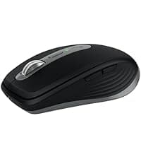 Logitech MX Anywhere 2S Bluetooth Edition Wireless Mouse - Use On Any Surface, Hyper-Fast Scrolling, Rechargeable, Control Up to 3 Apple Mac and Windows Computers and Laptops
